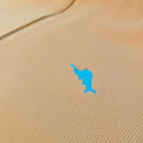 Tommy Bahama Men's Quarter Zip Relax Peach Size Medium - Picture 4 of 8